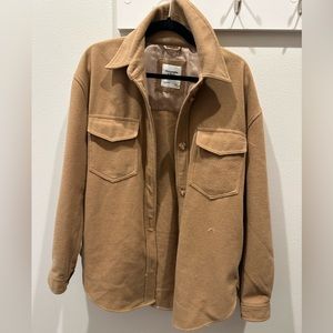 Abercrombie Brown Fleece Flannel- Size L